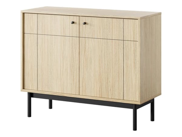 FURNLUX SKÆNK JAPANDI EG & SORT 104CM