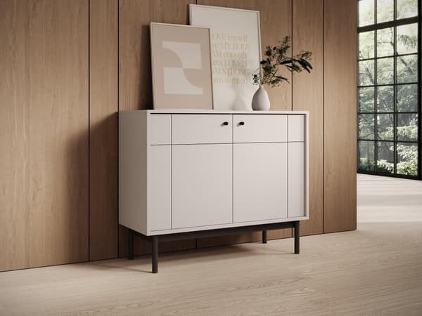 FURNLUX SKÄNK JAPANDI BEIGE & SVART 104CM