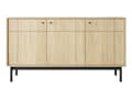 Miniatyrbillede 3 af 6: FURNLUX SKÆNK JAPANDI EG & SORT 154CM