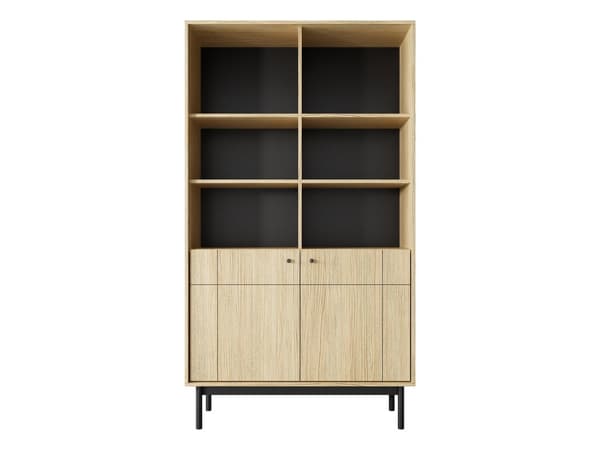 FURNLUX VITRIINI JAPANDI TAMMI & MUSTA 104CM