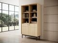 Pikkukuva 4 / 6: FURNLUX VITRIINI JAPANDI TAMMI & MUSTA 104CM