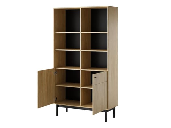 FURNLUX VITRIINI JAPANDI TAMMI & MUSTA 104CM