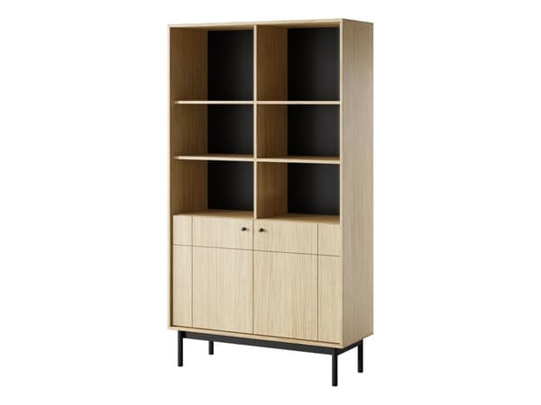 FURNLUX VITRIINI JAPANDI TAMMI & MUSTA 104CM