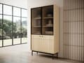 Pikkukuva 4 / 5: FURNLUX VITRIINI JAPANDI TAMMI & MUSTA 104CM