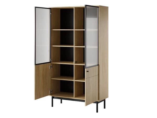 FURNLUX VITRIINI JAPANDI TAMMI & MUSTA 104CM