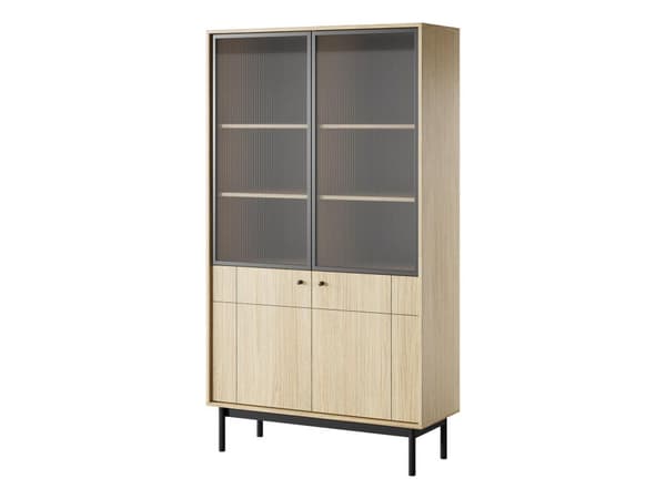 FURNLUX VITRIINI JAPANDI TAMMI & MUSTA 104CM