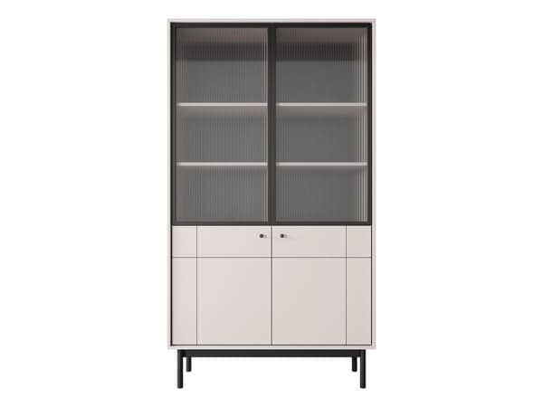 FURNLUX VITRIINI JAPANDI BEIGE & MUSTA 104CM