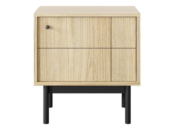 FURNLUX YÖPÖYTÄ JAPANDI TAMMI & MUSTA 54CM