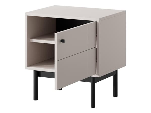 FURNLUX NATTDUKSBORD JAPANDI BEIGE & SVART 54CM
