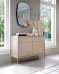 Pikkukuva 3 / 5: FURNLUX SIVUPÖYTÄ MONO BEIGE & KULTA 104CM