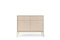 Pikkukuva 2 / 5: FURNLUX SIVUPÖYTÄ MONO BEIGE & KULTA 104CM