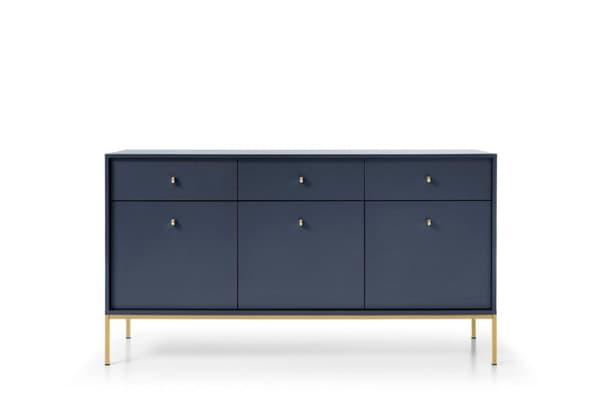FURNLUX SKÄNK MONO MARINBLÅ & GULD 154CM