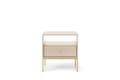 Miniatyrbild 2 av 3: FURNLUX NATTDUKSBORD MONO BEIGE & GULD 54CM