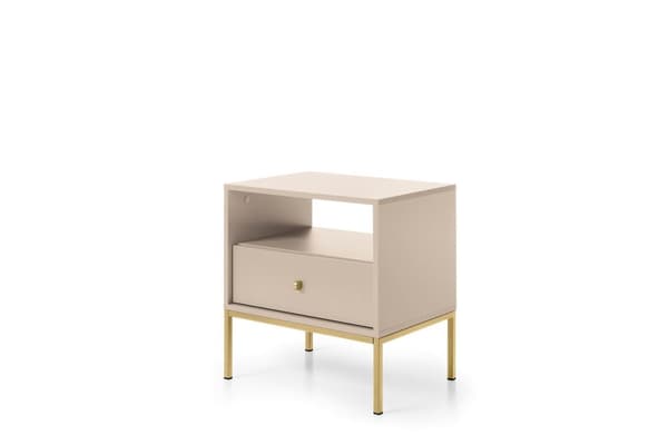 FURNLUX NATTDUKSBORD MONO BEIGE & GULD 54CM