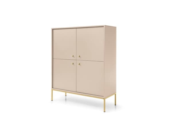 FURNLUX SKÄNK MONO BEIGE & GULD 104CM