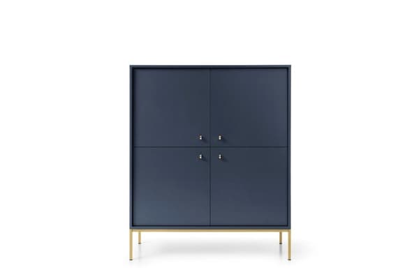 FURNLUX SKÄNK MONO MARINBLÅ & GULD 104CM