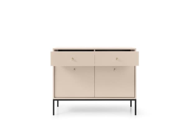 FURNLUX SKÄNK MONO BEIGE & SVART 104CM