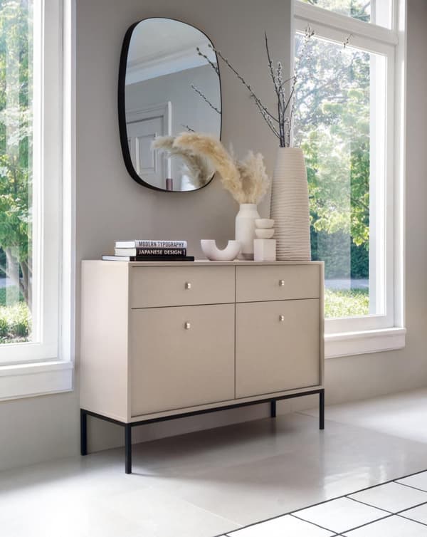 FURNLUX SKÄNK MONO BEIGE & SVART 104CM