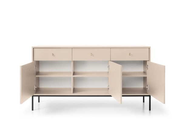 FURNLUX SIVUPÖYTÄ MONO BEIGE & MUSTA 154CM
