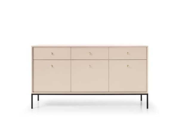 FURNLUX SIVUPÖYTÄ MONO BEIGE & MUSTA 154CM