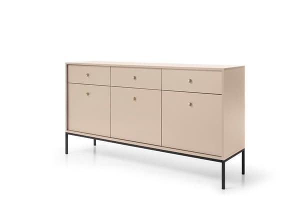 FURNLUX SIVUPÖYTÄ MONO BEIGE & MUSTA 154CM
