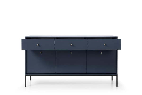 FURNLUX SKÄNK MONO MARINBLÅ & SVART 154CM