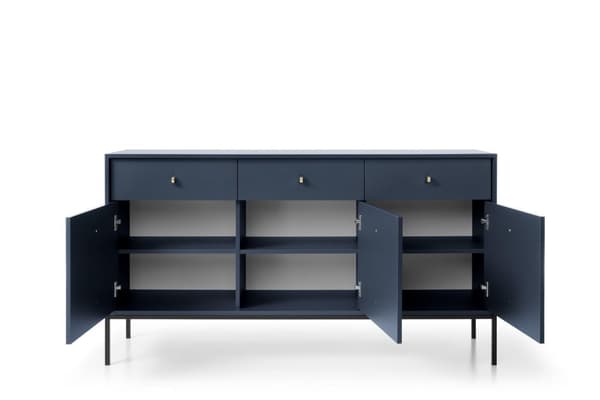 FURNLUX SKÄNK MONO MARINBLÅ & SVART 154CM