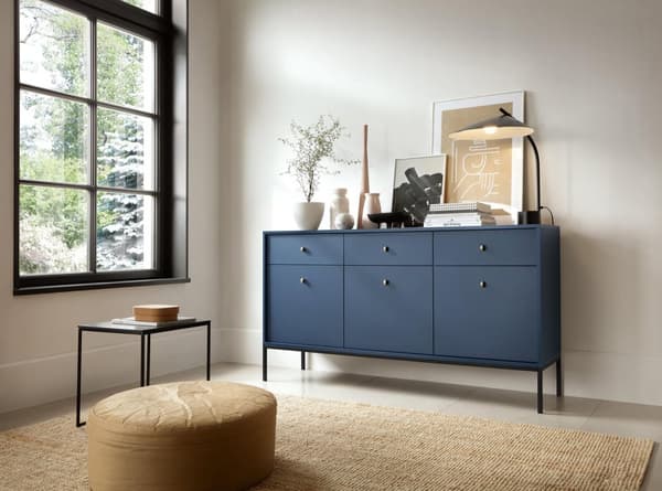 FURNLUX SKÄNK MONO MARINBLÅ & SVART 154CM