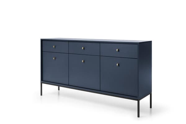 FURNLUX SKÄNK MONO MARINBLÅ & SVART 154CM
