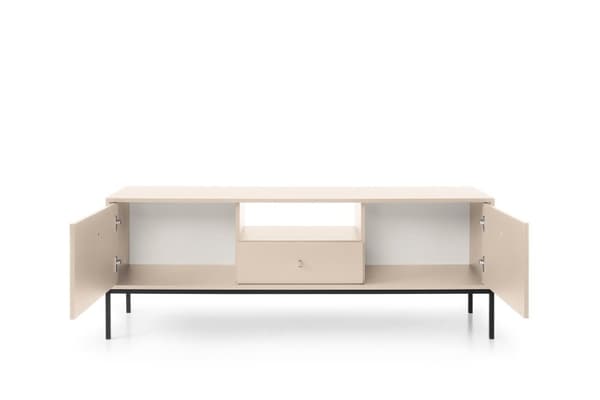 FURNLUX TV-BORD MONO BEIGE & SORT 154CM