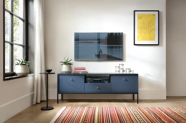 FURNLUX TV-TELINE MONO LAIVASTONSININEN & MUSTA 154CM
