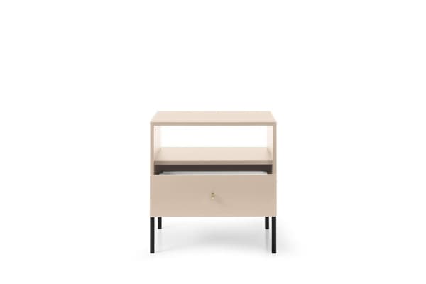 FURNLUX YÖPÖYTÄ MONO BEIGE & MUSTA 54CM