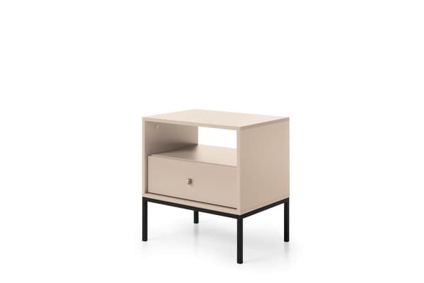 FURNLUX YÖPÖYTÄ MONO BEIGE & MUSTA 54CM