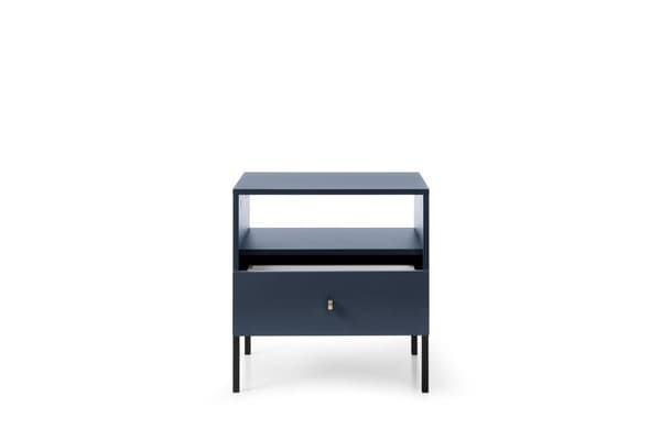 FURNLUX NATTDUKSBORD MONO MARINBLÅ & SVART 54CM