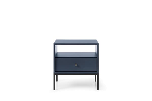 FURNLUX NATTDUKSBORD MONO MARINBLÅ & SVART 54CM