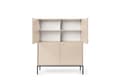 Miniatyrbild 4 av 7: FURNLUX SKÄNK MONO BEIGE & SVART 104CM