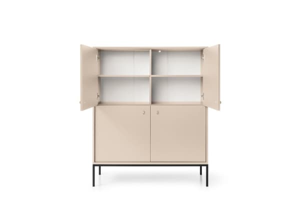 FURNLUX SKÄNK MONO BEIGE & SVART 104CM