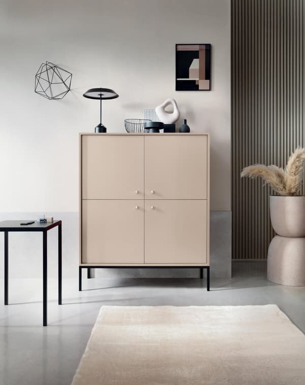 FURNLUX SKÄNK MONO BEIGE & SVART 104CM