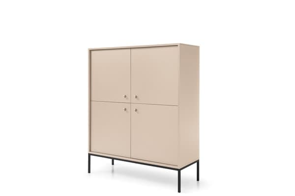 FURNLUX SKÄNK MONO BEIGE & SVART 104CM