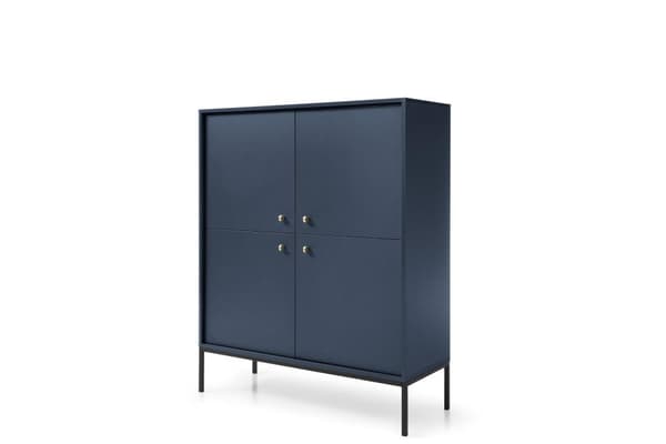 FURNLUX SKÄNK MONO MARINBLÅ & SVART 104CM
