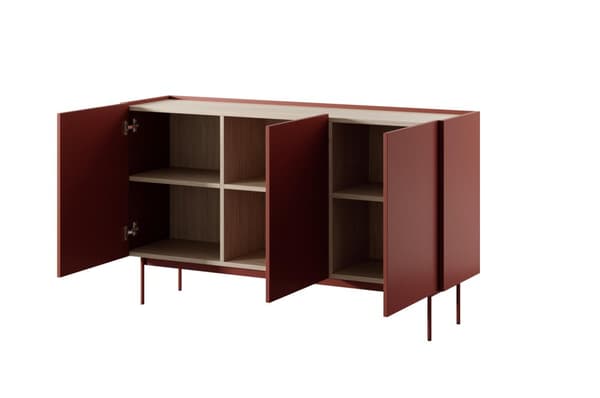 FURNLUX SKÆNK FARVE RØD 144CM