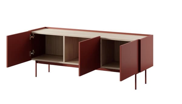 FURNLUX TV-TELINE VÄRI PUNAINEN 144CM