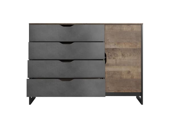 FURNLUX BYRÅ ARDEN SVART 138CM