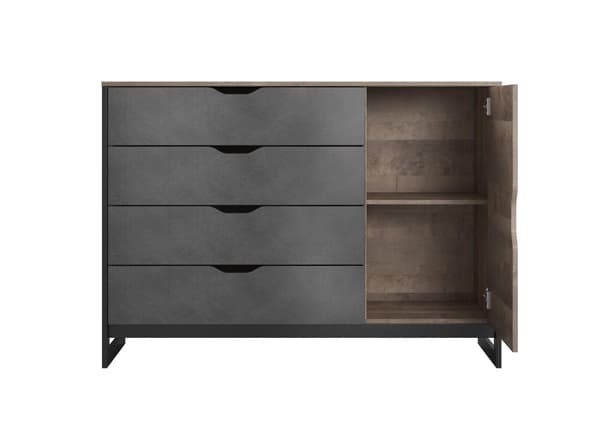 FURNLUX BYRÅ ARDEN SVART 138CM