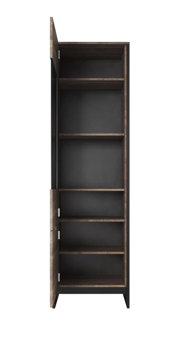 FURNLUX VITRINSKÅP ARDEN SVART 56CM