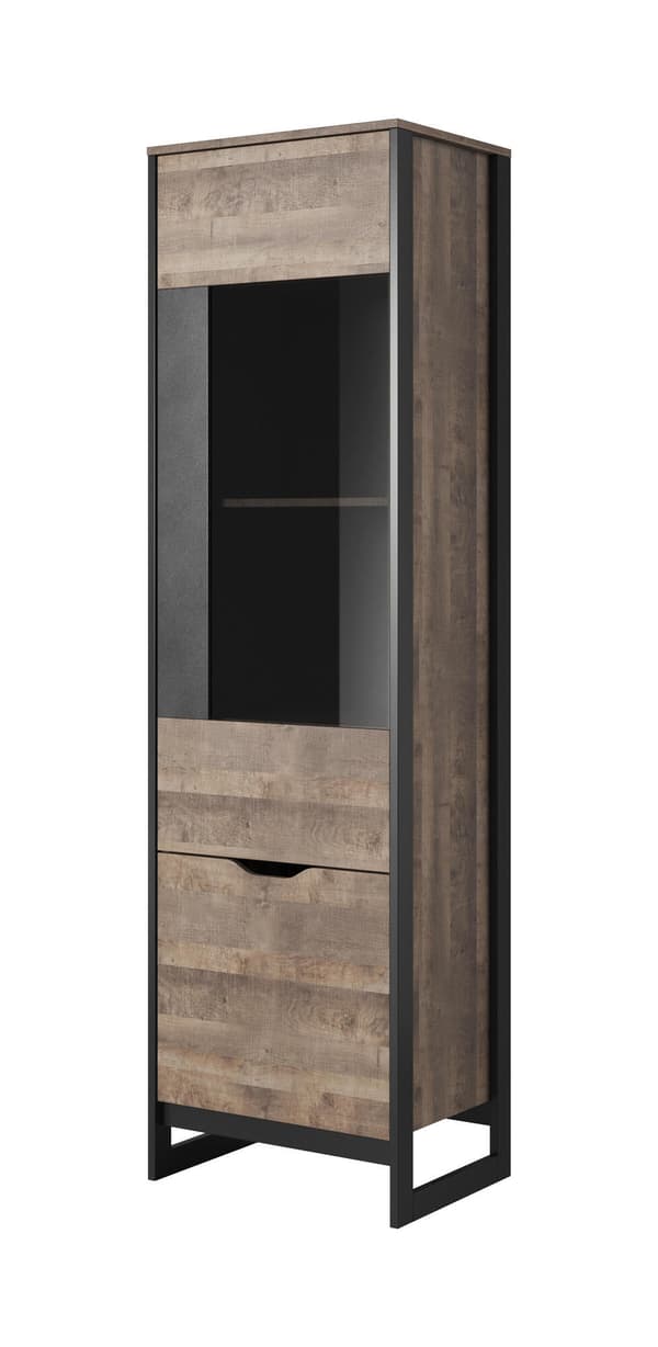 FURNLUX VITRINSKÅP ARDEN SVART 56CM