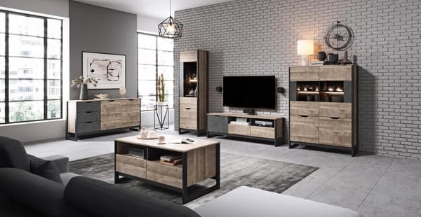 FURNLUX TV-BÄNK ARDEN SVART 161CM