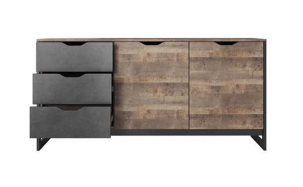 FURNLUX SKÄNK ARDEN SVART 161CM