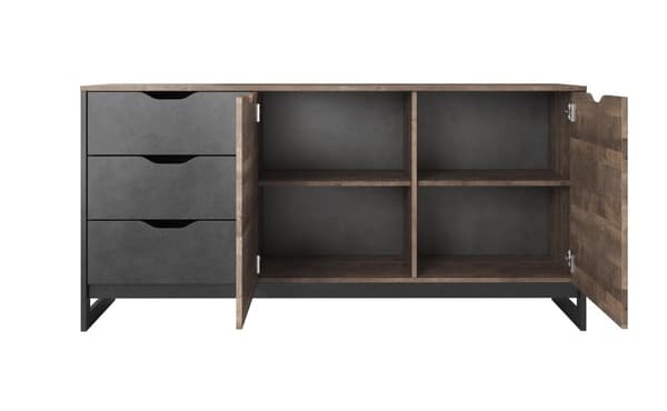 FURNLUX SKÄNK ARDEN SVART 161CM