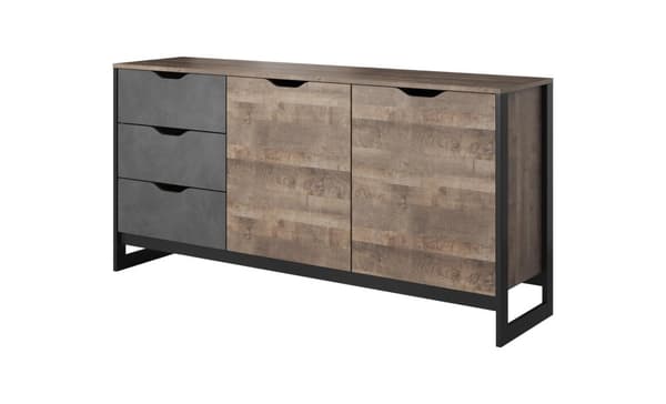 FURNLUX LIPASTO ARDEN MUSTA 161CM